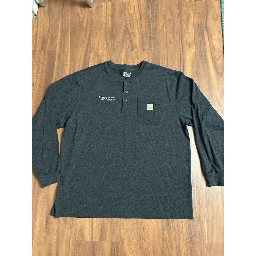 Carhartt Shirt Gray Long Sleeve Sz XL